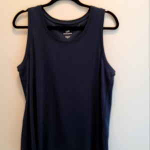 JJill sleeveless top with back pleat.